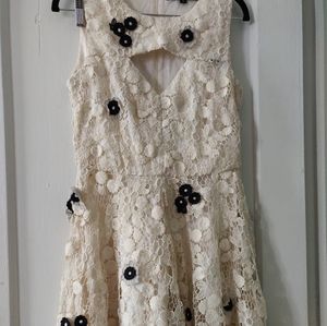 French Connection White Lace Dress